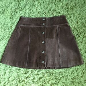 90s does 60s / 70s vintage MGR leather skirt 5 small